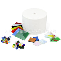 Microwave Glass Kiln 6-Piece Set with Pads for High-Temperature Melting, DIY Craft