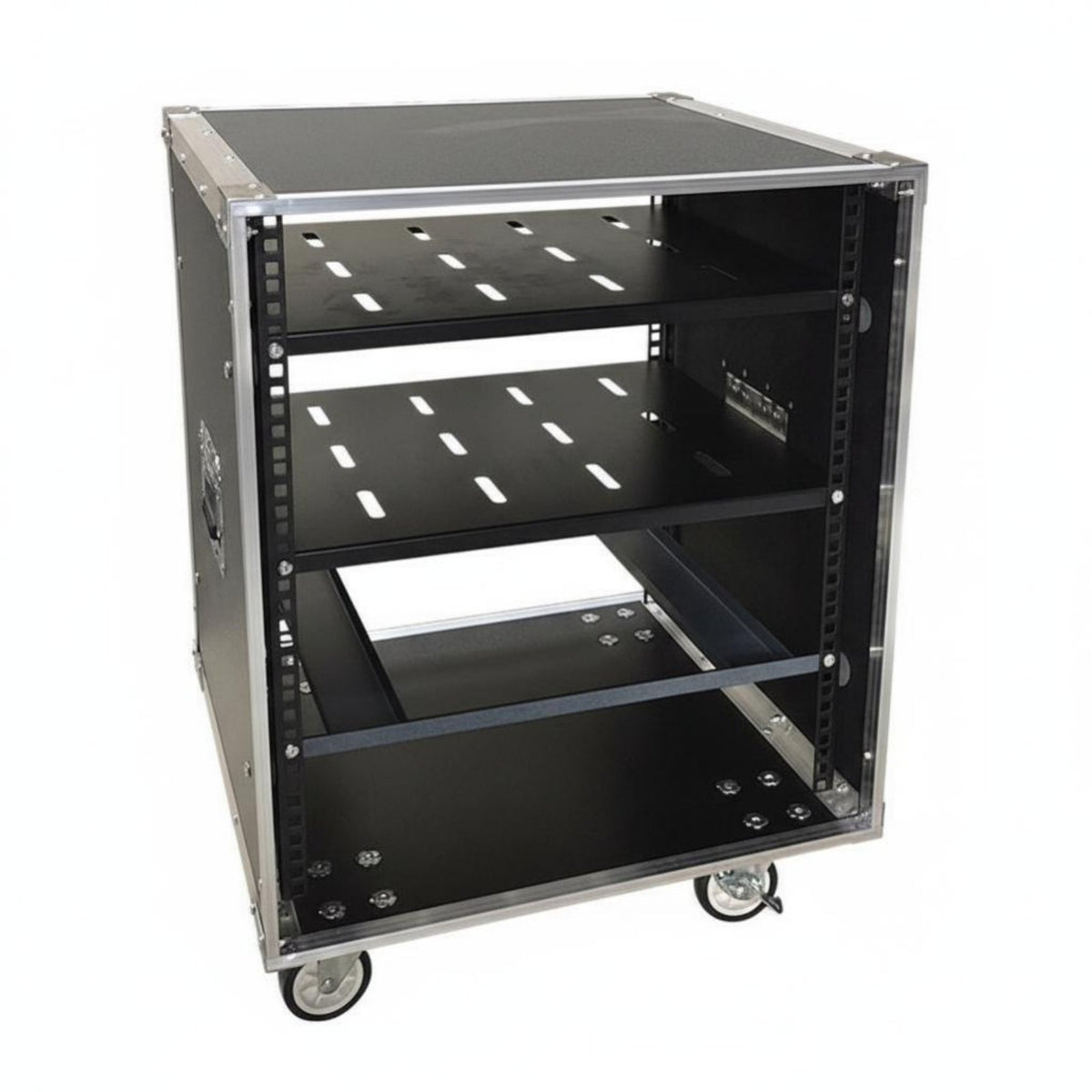 Rolling Audio Mixing Console Rack Mobile Design Aturntablistustable Audio Mixing Console Trolley Lockable Casters Padded Surface