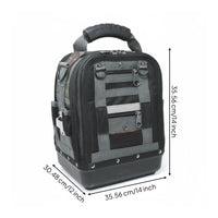 Multi Pocket Tool Bag Zippered Tool Bag Simple Accessible Storage Gear for Workshop, Garage