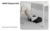 Improves Posture Under-Desk Footrest Non-Slip Design Angled Under-Desk Rest Padded pad Footstool Massage Surface for Remote Workers, Children, Shorter Individuals, Home, Study Area, Living Room, Gaming Setup