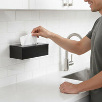 Stainless Steel Tissue Box Waterproof Rectangular Tissue Dispenser Versatile Use
