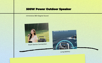 High-power speaker with deep bass