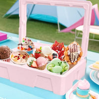 5 Pieces Expanded Polypropylene Insulated Box Molded Structure Rectangular Insulated Box Thermal Chill Carton Recessed Side