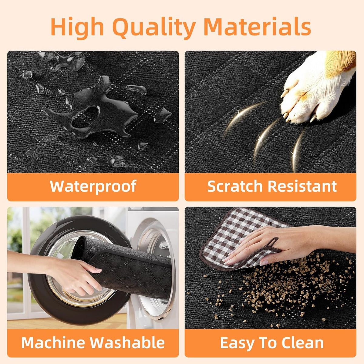 Thickened Oxford Cloth Car Pet Mat Waterproof and Dirt-Resistant