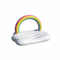 High Buoyancy Rainbow Cumulus Pool Inflatable Long-Lasting Rainbow Pool Inflatable Heavy Duty Inflatable Lounger Mat Thickened Material for Children, Adults, Family, Beach, Lake, Vacation