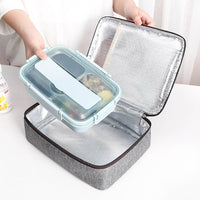 Insulated Lunch Bag with Aluminum Foil, Portable Handbag Style