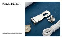 Seaworthy Grade Padlock Hasp Padlockable Rotating Safety Door Hasp Stainless Steel Boat Door Latch for Outdoor