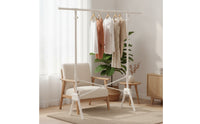 No Installation Required Clothes Rack with Telescopic Bar Lightweight Folding Clothes Rack Retractable Compact for Apartment