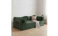 Convertible Foldable Sofa Bed Space-Saving Sofa Bed Compact Couch Sleek for Guests, Students, Small Apartments, Guest Rooms, Dorms