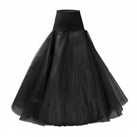 Mesh Petticoat Layered Tulle Petticoat Black for Weddings, Formal Events, Brides