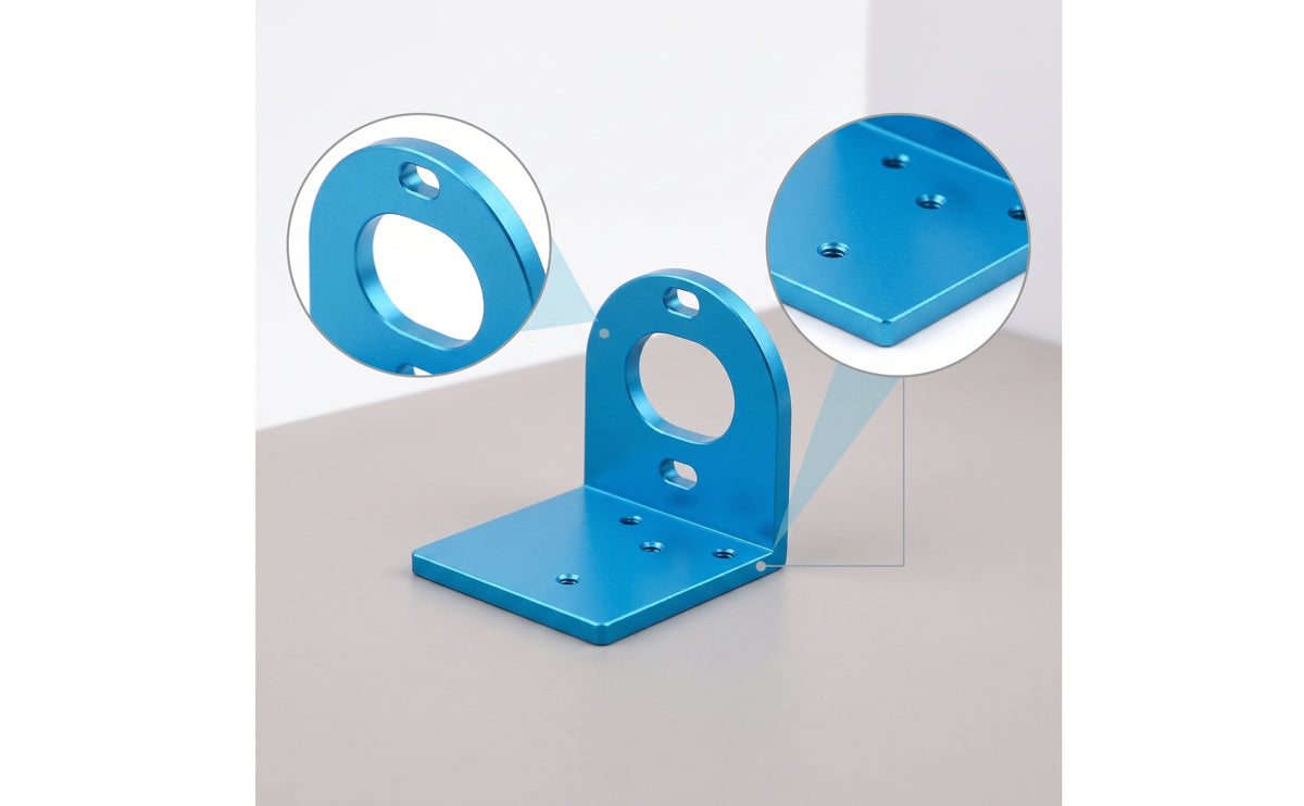Motor Mounting Bracket Adjustable L-Shaped Motor Mount Metal L-Shaped Bracket for Hobbyists, RC Models, Robotics