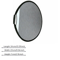 Striped Handheld Dent Inspection Board Black Border Round Reflective Inspection Board Reflection Panel for Auto Body Work