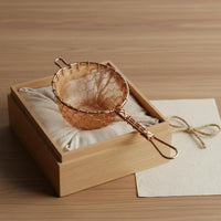 Hand-Woven Copper Tea Strainer Handmade Loose Leaf Tea Strainer Elegant Design Kitchen Utensil