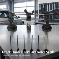 Two-Rod Rod Damage Repair Puller Bridge Threaded Posts Spring-Loaded Damage Puller Wing Knob