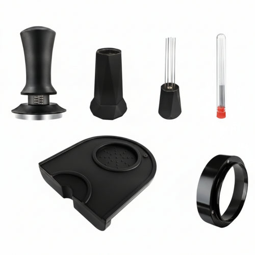 4 Pieces 51mm Espresso Tamper Bundle Stainless Steel Portafilter Accessory Kit