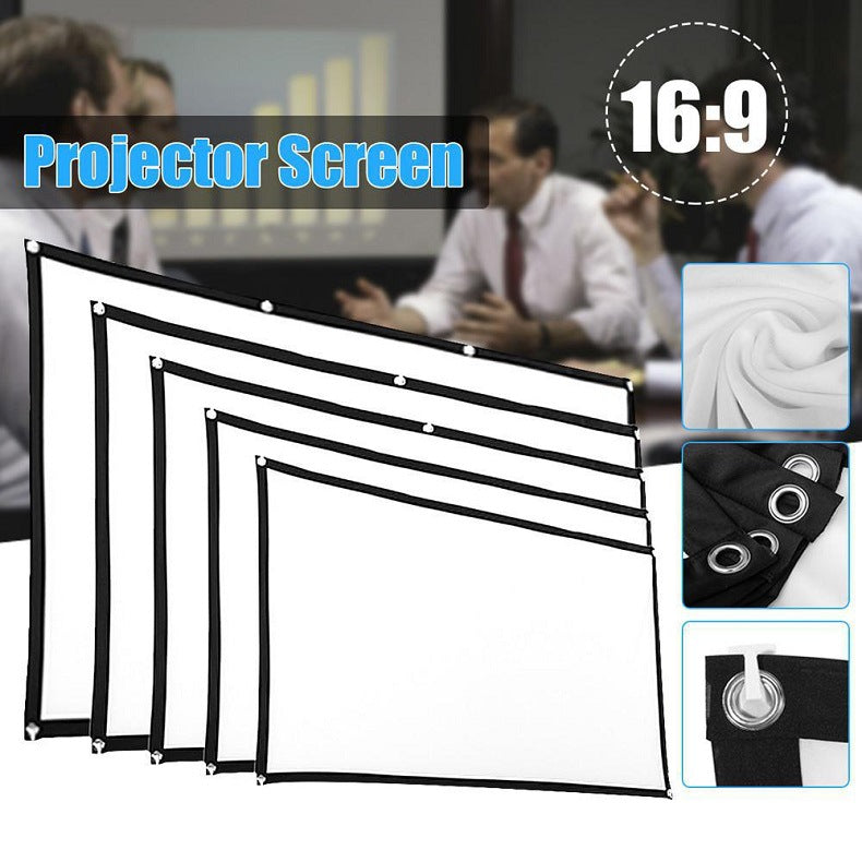 Toot Shadow Portable Foldable Soft Projector Screen 60-150 Inch 16:9