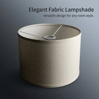 Light Shade Lampshade for Table Lamps with Detachable Design, Linen Textile Ceiling for Bedside and Floor