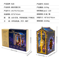 DIY Magic Garden Workshop Bookend 3D Puzzle Model