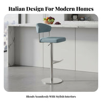 Adjustable Rotating Counter Stoolstool Italian Design Adjustable Pedestal Stool Modern Design Built-in Footrest for Restaurant