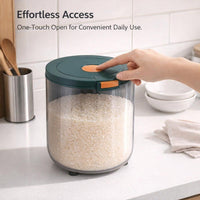 Airtight Food Storage Containers for Dry Food, Cereal Storage Containers, Kitche #variant:Emerald Green