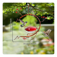 Brilliant Red Color Hanging avian nectar feeder Attracts avian nectar feeders avian nectar feeder Nectar Feeder Decorative Design avian Supply Flower-Shaped Ports for Nature Lovers, Homeowners, Gift Givers, Garden, Backyard, Patio, Balcony