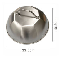 Stainless Steel Dome Lid Long-Lasting Stainless Steel Melting Dome Heavy-Duty