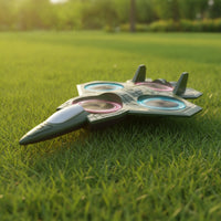 RC Fighter Jet with Wireless Controller Aerodynamic Toy Trick for Beginners