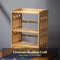 Multi-Tier organizer with Drawer Space-Saving Desk Shelf Multifunctional for Vanity