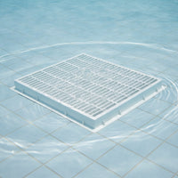 Square Pool Main Drain Cover Louvered Pool Drain Cover Slimline Flat