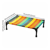Mesh Dog Cot Easy Clean Elevated Pet Cot Indoor Outdoor Use Raised Pet Bed for Dogs, Cats, Summer