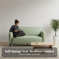Modern Design emerald Minimalist Sofa Small Space suitable for Upholstered Settee Soft Textured upholstery material Living Room Couch Sturdy framework for Apartment Dwellers, homeowners, Young Adults, Lounge Area