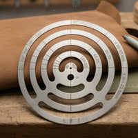 Round Leather Ruler Compact Craft Tool Long-Lasting for Handcraft Users
