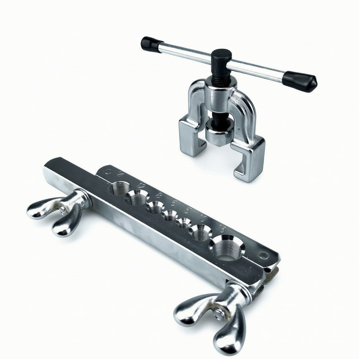 Heavy-Duty Copper Tube Flaring Tool Precision Flaring Tool with Clamping Frame Compact Pipe Expander Long-Lasting for HVAC Technicians, Plumbers
