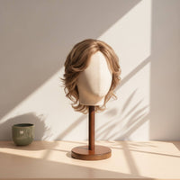 Mannequin Head with Detachable Wood Stand Professional for Boutiques