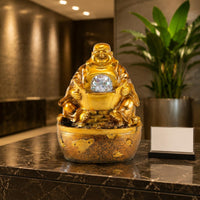 Feng Shui Water Feature Resin Material Desktop Water Feature for Business Owners, Front Desk, Office, Shop Opening