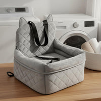 Dog Car Seat Bed Cozy Car Dog Bed Quilted for Dogs