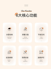厨房冰箱置物架子侧面挂架多层保鲜袋调味料夹缝多功能海绵收纳架