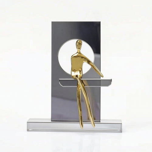 Abstract Figure Sculpture Modern Ornament Artistic for Living Room, Hotel Lobby