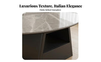 2 Pieces Nesting Coffee Table Set Light Luxury Design Living Room Furniture With Storage Drawer Space-Saving for Families