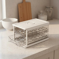 Drawer Egg Storage Box Date Tracker Marker Refrigerator Egg Dispenser