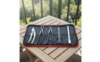 Bonsai Tool Kit Compact Bonsai Tools with Rolling Case Tool Set with Organizer Bag for Hobbyists