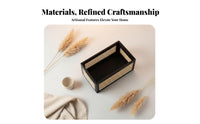 Wooden Rattan Basket Natural Material Japanese Aesthetic Storage Bin