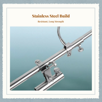Stainless Steel Fishing Pole Holder, Multi-Function, Upright