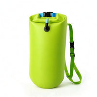 Waterproof Storage Swim Buoy with Dry Bag High-Visibility Swim Buoyancy Aid with Shoulder Strap Highly Visible Brightly Colored for Swimmers, Adults, Beginners, Open Water, Beach