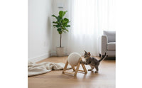 Boredom Relief Cat Scratching Ball Long-Lasting Sisal Rope Ball Scratcher Natural Materials Cat Claw Grinder Toy Shed-Resistant for Indoor Cats, Kittens