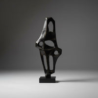 Geometric Desk Sculpture Rustic Minimalist design Abstract Metal Sculpture Retro Influenced Statue for Living Room, Hotel Reception Area
