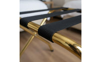 Stainless Steel Luggage Rack Foldable Stainless Steel Luggage Stand Long-Lasting