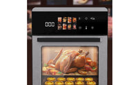 Air Fryer Oven Stainless Steel Oven with Air Fryer Appliance Digital Multifunctional for Families, Small Kitchens, Apartments
