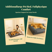 Waterproof dog bed with removable cover