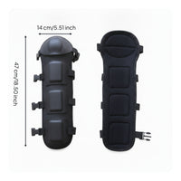 Padded Knee and Shin Guards Comfortable Knee Pads with Shin Guards Lightweight Leg Protectors with Straps Ergonomic for Gardeners
